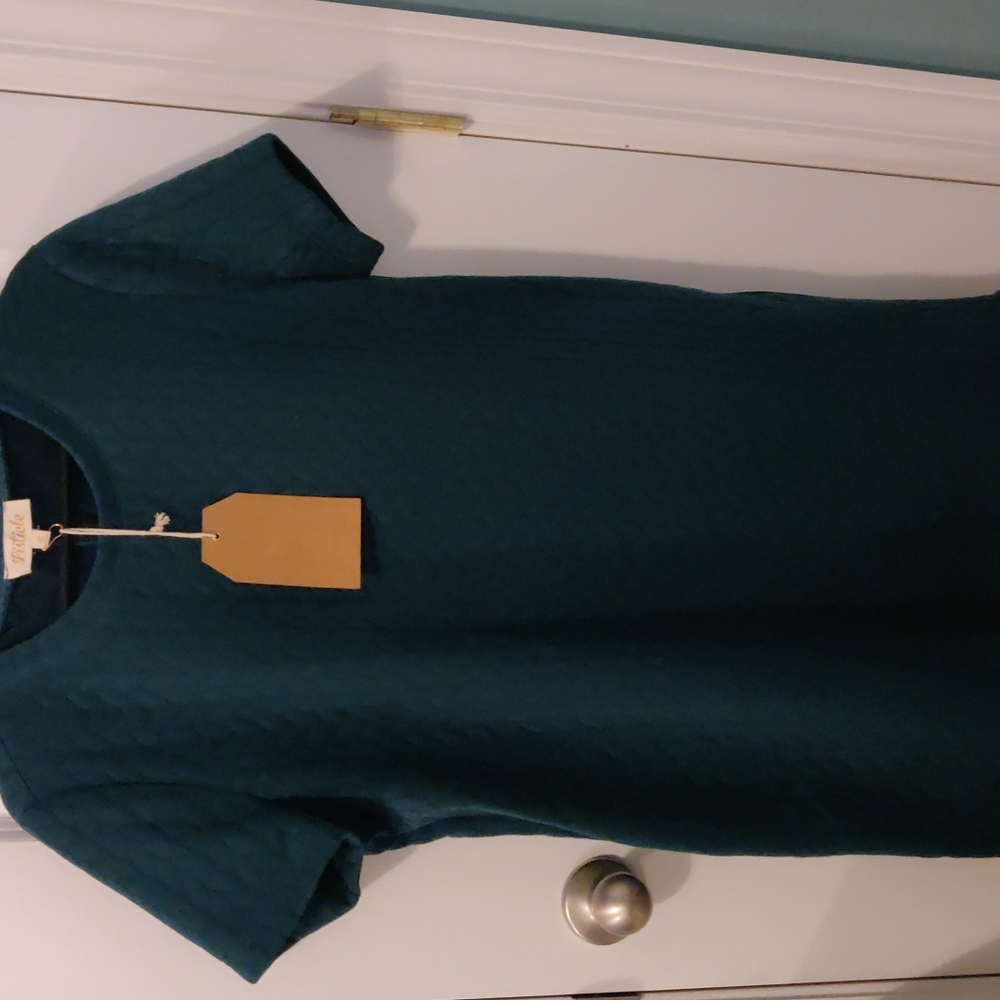 Cable knit look dress